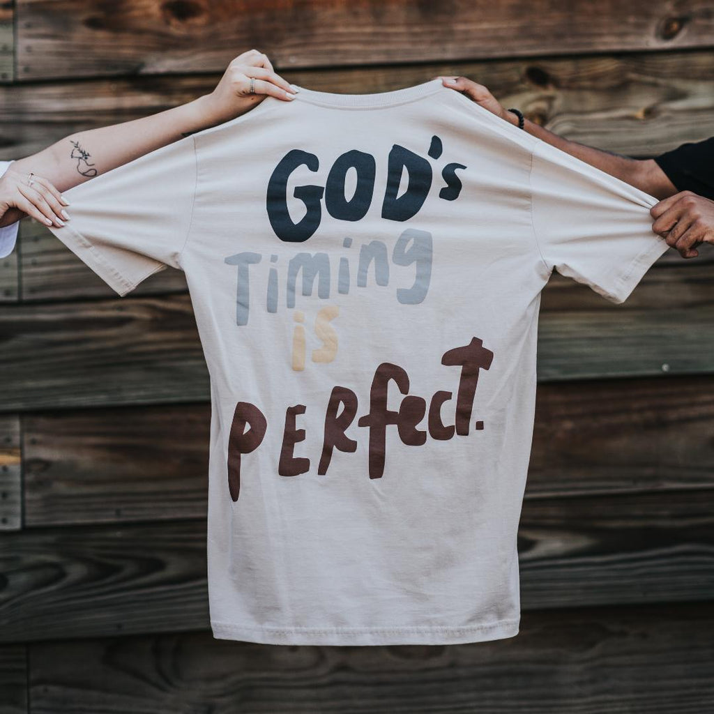 Camiseta Cristã - O tempo de Deus é perfeito