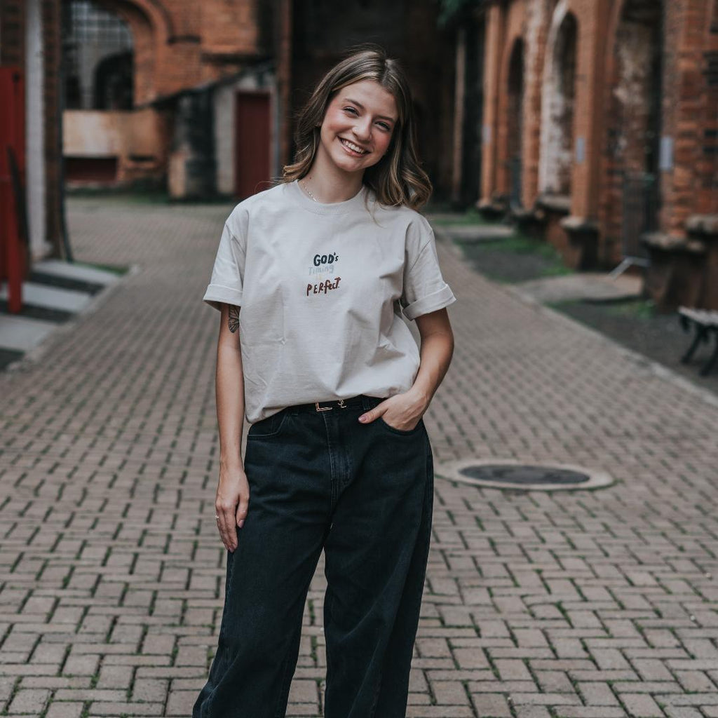 Camiseta Cristã - O tempo de Deus é perfeito