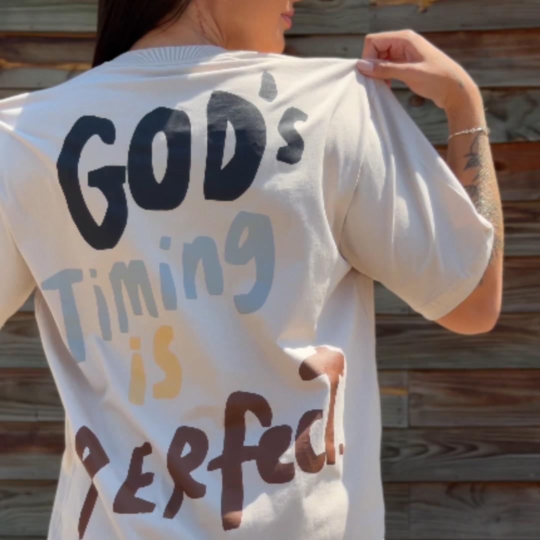 Camiseta Cristã - O tempo de Deus é perfeito