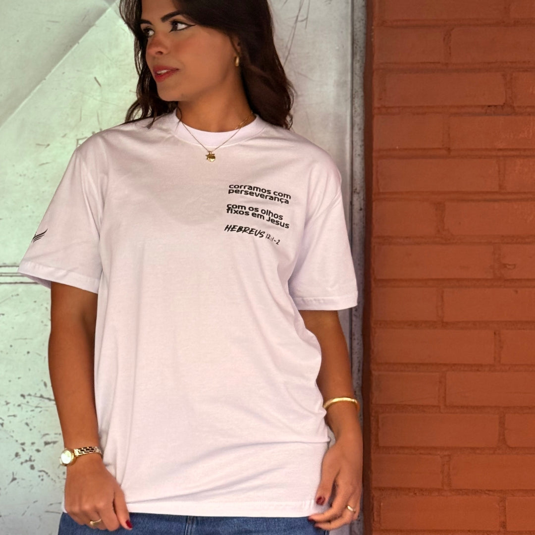 Camiseta Evangélica - Hebreus 12