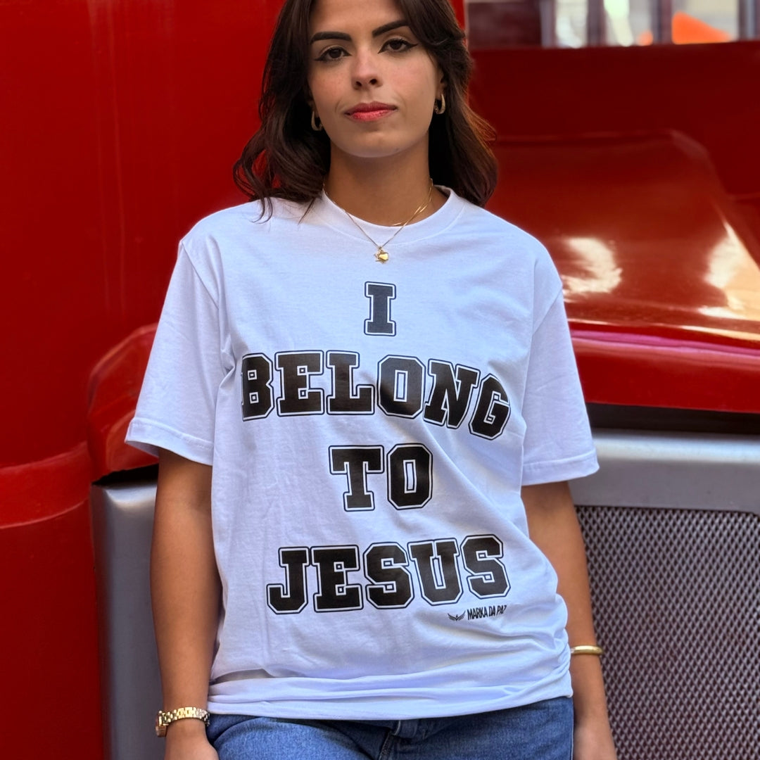 Camiseta Evangélica - Eu pertenço a Jesus