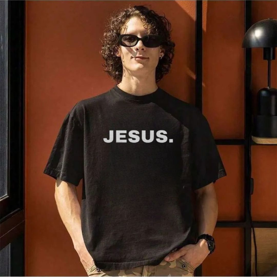 Camiseta Evangélica Preta - Jesus