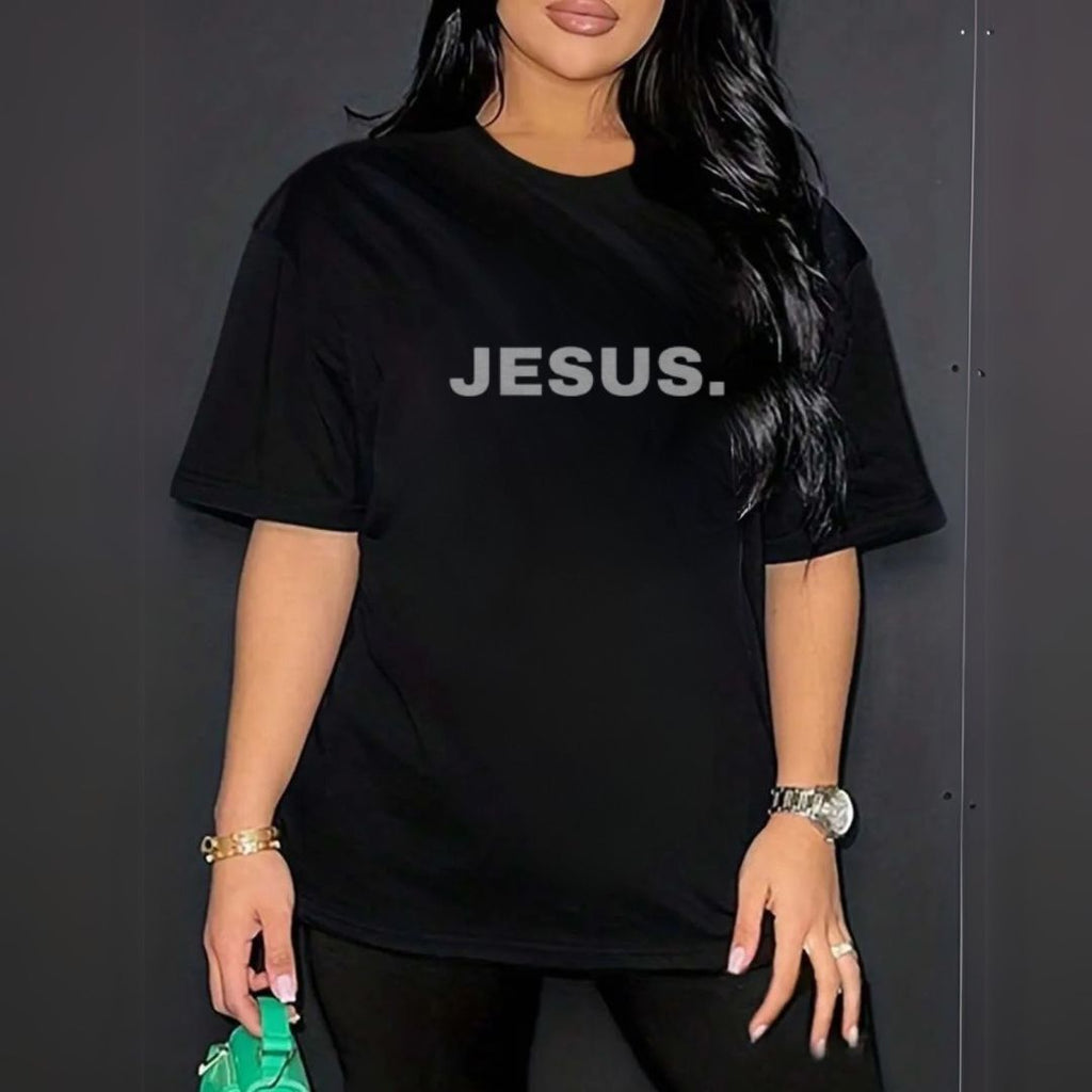 Camiseta Evangélica Preta - Jesus