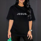Camiseta Evangélica Preta - Jesus
