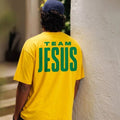 PRÉ-VENDA Camiseta Cristã - Team Jesus Amarelo e Verde BR