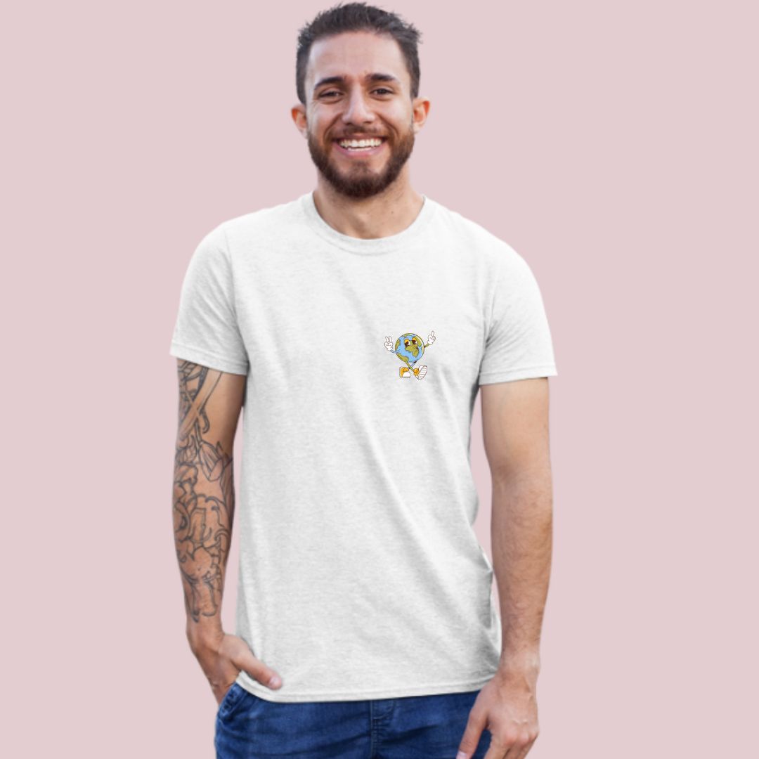 Camiseta cristã branca - Até os Confins da Terra