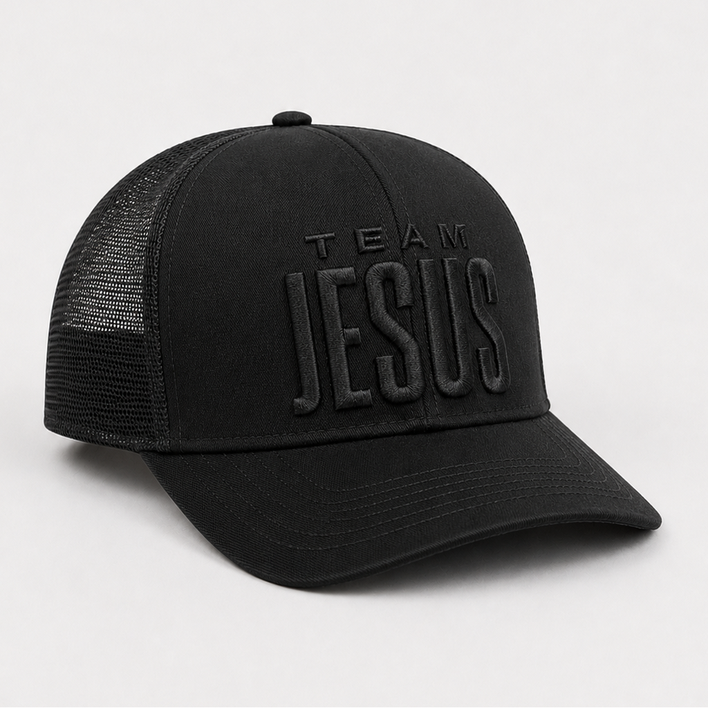 Boné  TRUCKER TEAM JESUS PRETO